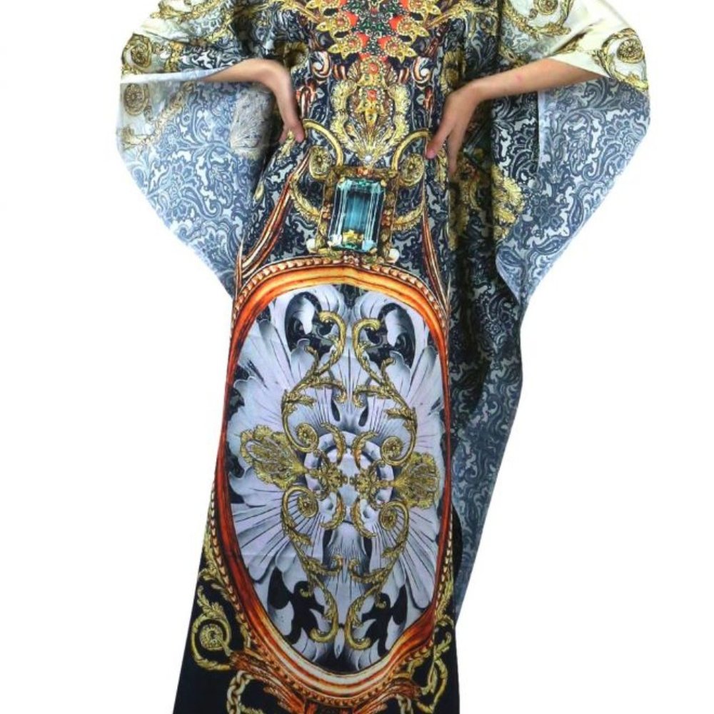 Long Printed Kaftan